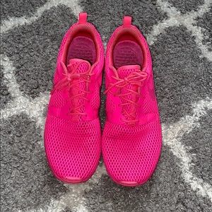 Nike Roshe Running Sneakers In Hot Pink